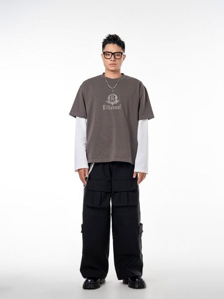  HOWS® ETHEREAL TEE/ LEAD GREY 