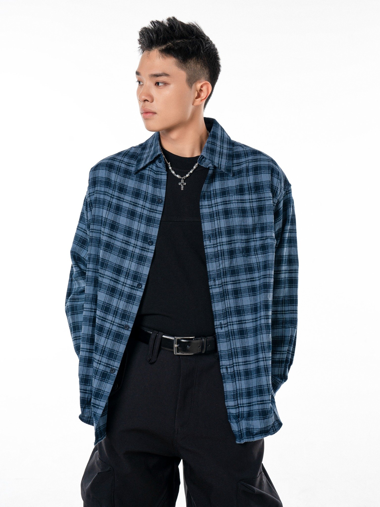  HOWS® FLANNEL SHIRT / BLUE 