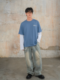  HOWS® RTW TEE / BLUE PASTEL 