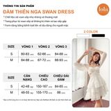  Đầm Thiên Nga Swan Dress Đi Tiệc Du Lịch 2 Màu Trắng Đen - Lola Vietnam 