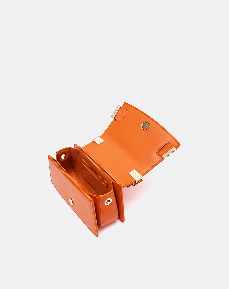 Túi Xách Nhỏ Top Handle Dập Nổi Hoạ Tiết Diamond Lattice - Image 8