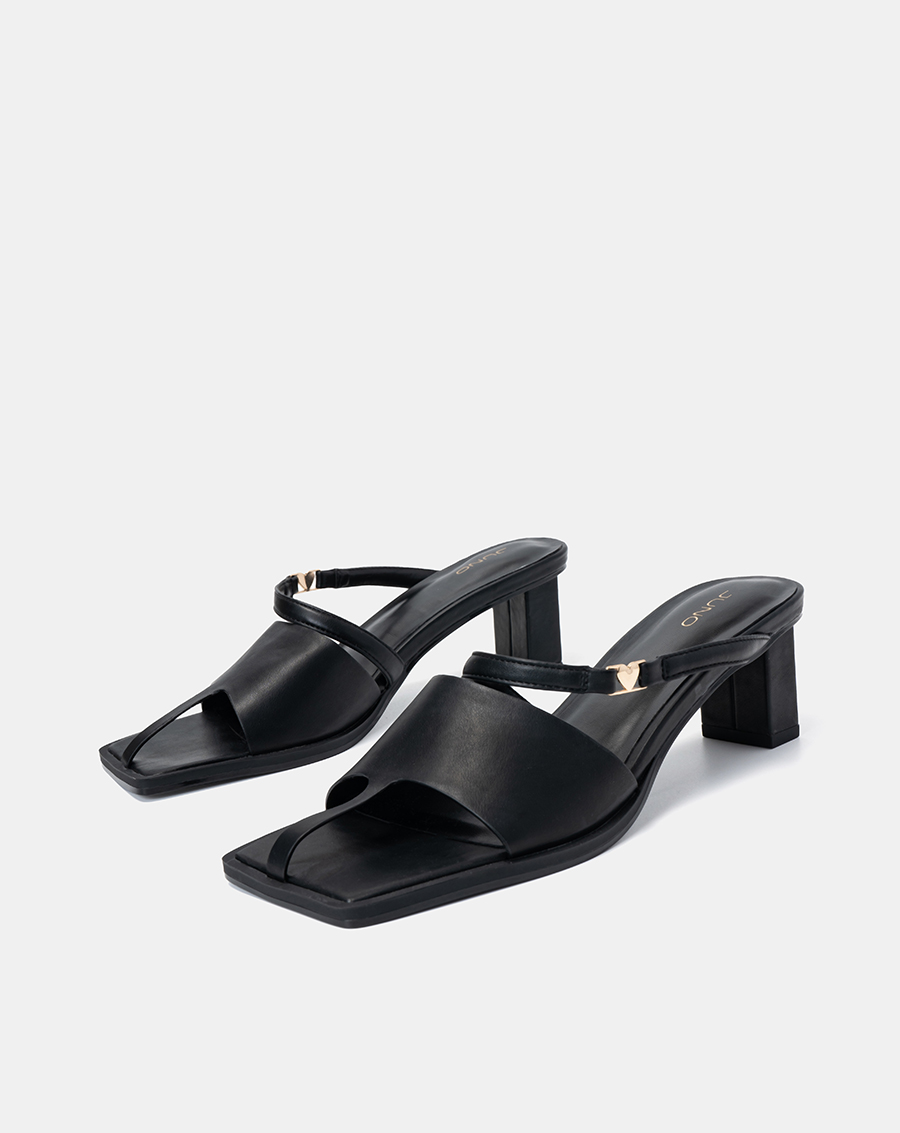 Giày sandal cut out trang trí khoá trái tim - Image 4