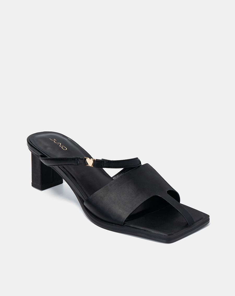 Giày sandal cut out trang trí khoá trái tim - Image 6