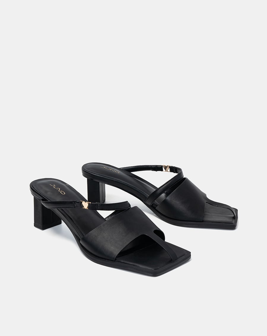 Giày sandal cut out trang trí khoá trái tim - Image 7
