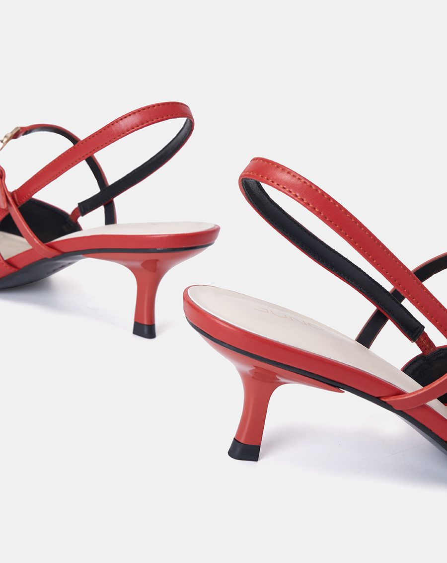 Giày Cao Gót Slingback Phối Khoá La Bàn - Image 4