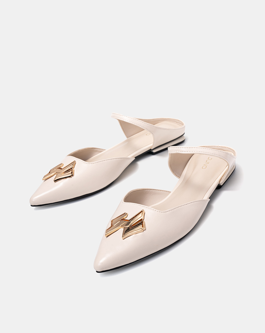 Giày Mules Mũi Nhọn Trang Trí Khóa - Image 4