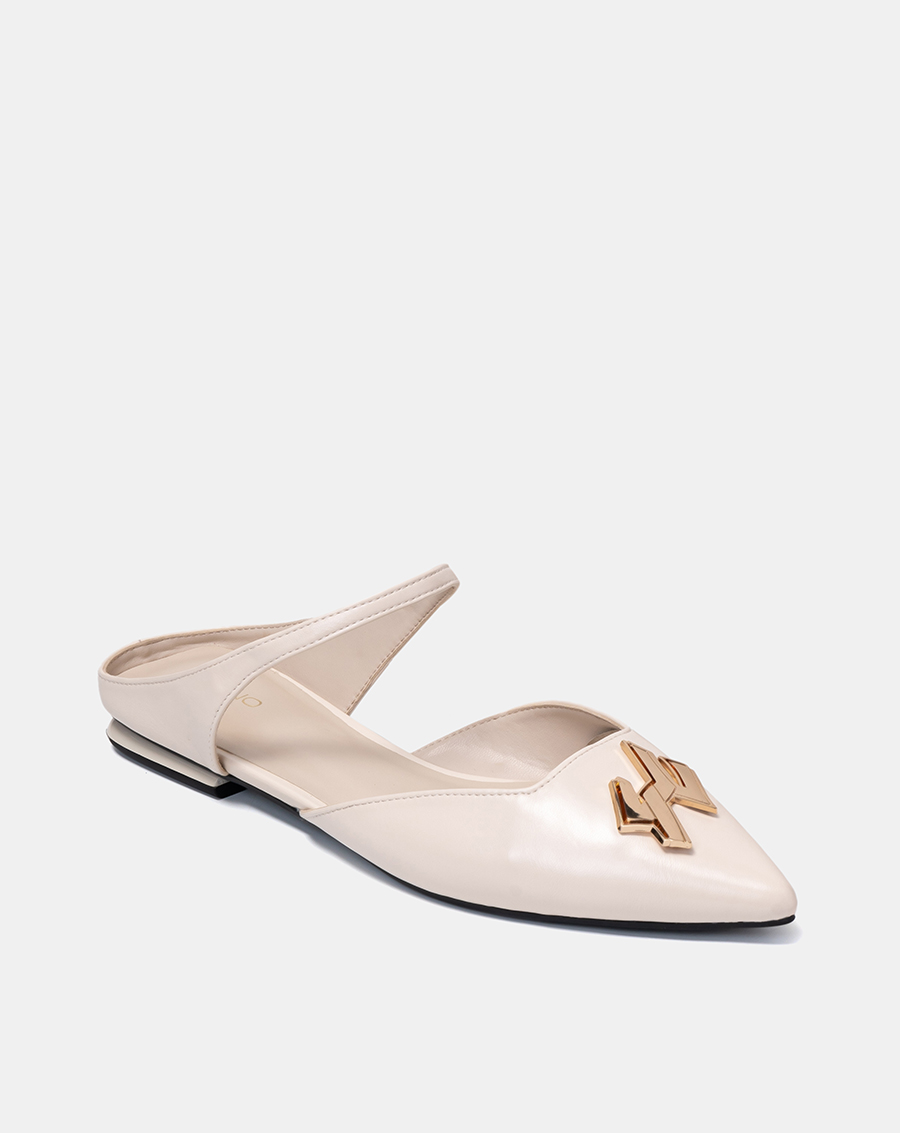 Giày Mules Mũi Nhọn Trang Trí Khóa - Image 6