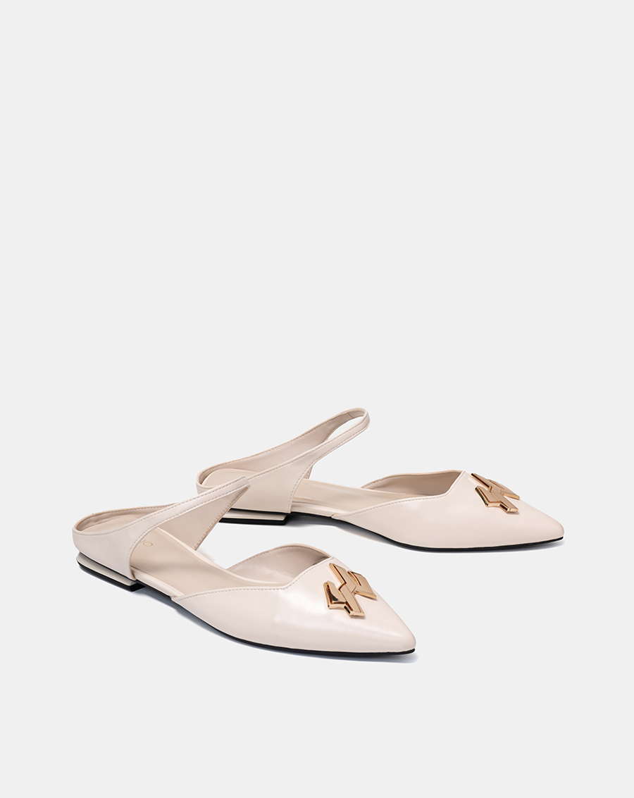 Giày Mules Mũi Nhọn Trang Trí Khóa - Image 7