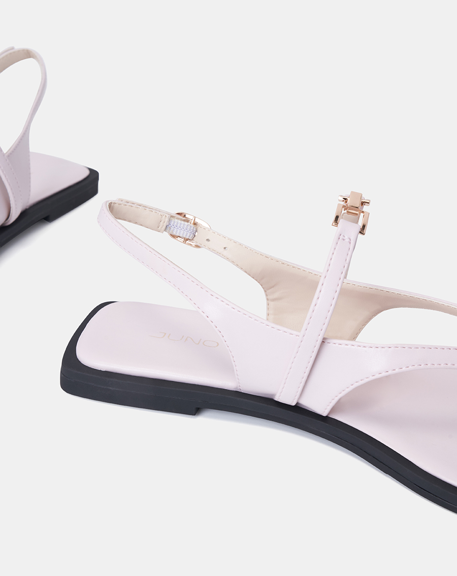 Giày Sandal Bệt Xỏ Ngón Trang Trí Khóa - Image 4