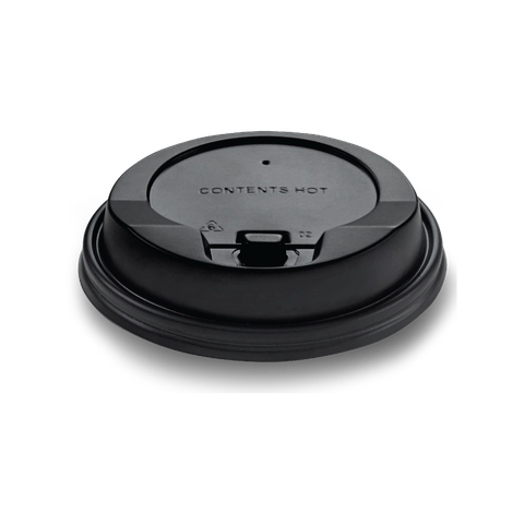  NẮP TTK 45x90 PP màu đen nút bật (cho ly 12oz, 16oz) 