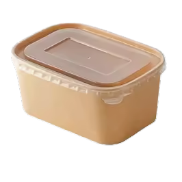  Hộp giấy Rectangle paper box with PP lid 1000 ml 