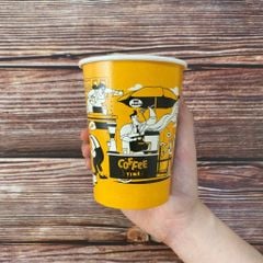  Ly giấy 14oz - nền vàng 