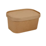  Hộp (tô) giấy kraft chữ nhật kèm nắp giấy 1000ml 