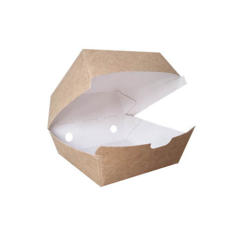  Hộp giấy kraft 9.5x9.5x7cm B3 burger 