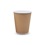  Ly giấy kraft 2 lớp 240ml - 8oz ripple 