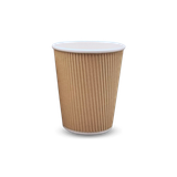  Ly giấy kraft 2 lớp 240ml - 8oz ripple 