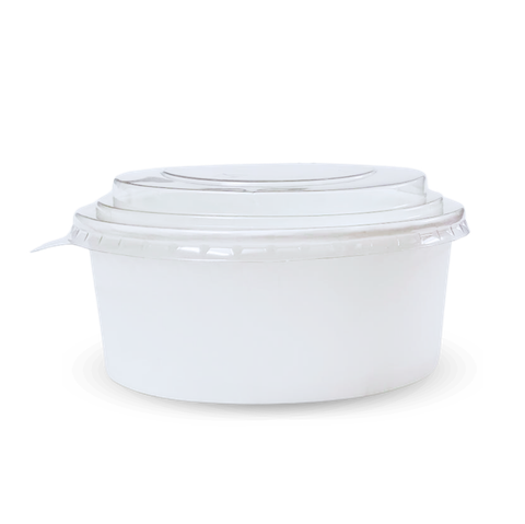  Bộ tô giấy trắng 750ml + nắp nhựa PET 150 