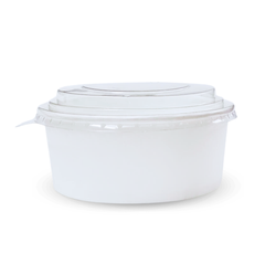  Bộ tô giấy trắng 750ml + nắp nhựa PET 150 