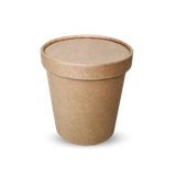  Tô giấy kraft 780ml - 26oz + nắp giấy kraft 