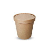  Tô giấy kraft 500ml + nắp giấy kraft 