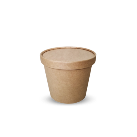  Tô giấy Soup kraft paper cup with paper lid 360ml 