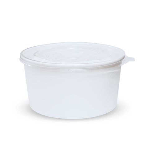  Bộ tô giấy trắng 1000ml + nắp nhựa PP 150 