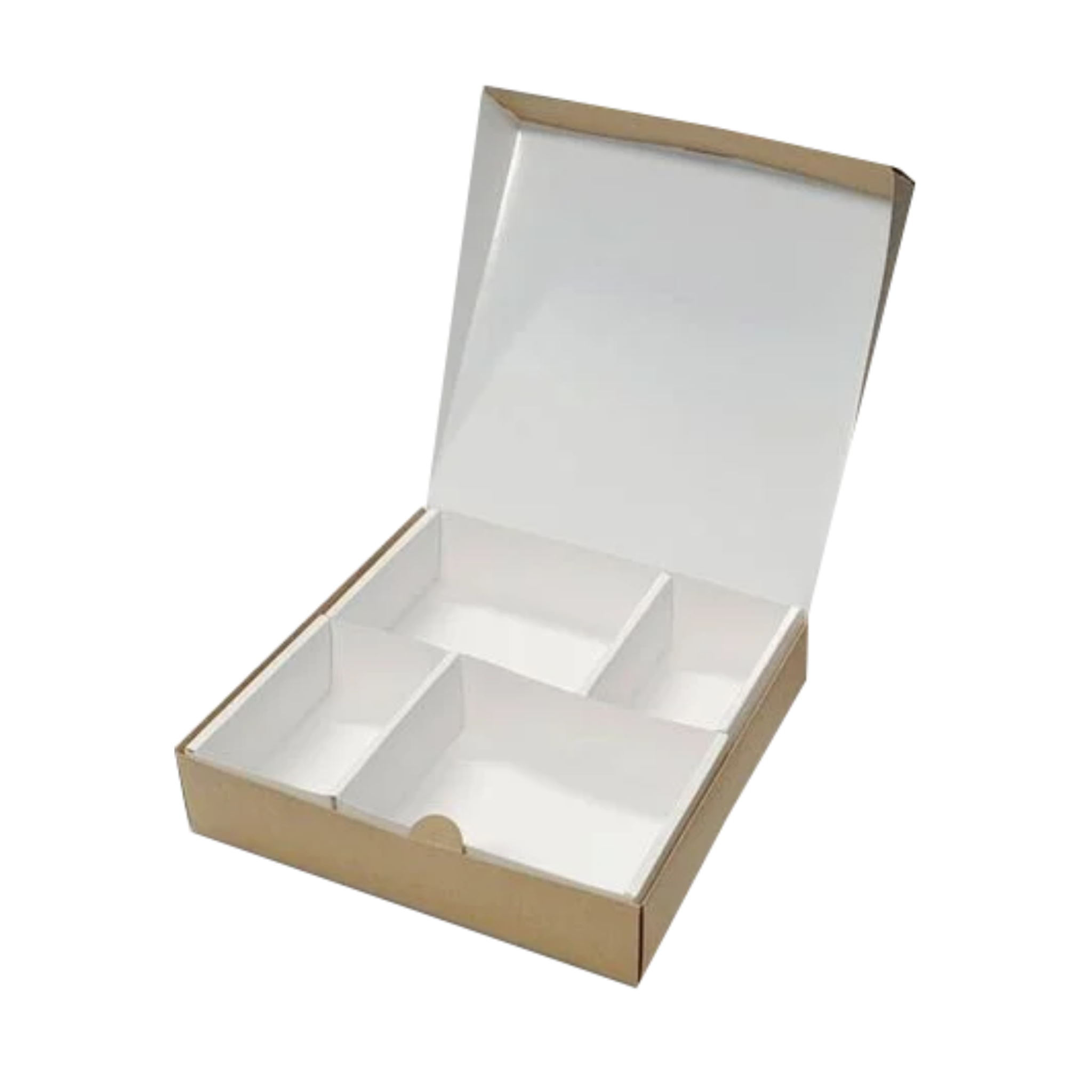  Hộp giấy kraft 4 ngăn 22x21x5 cm 