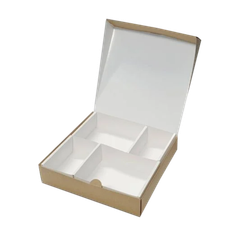  Hộp giấy kraft 4 ngăn 22x21x5 cm 