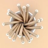 Ống hút giấy phi 6x197 - màu nâu