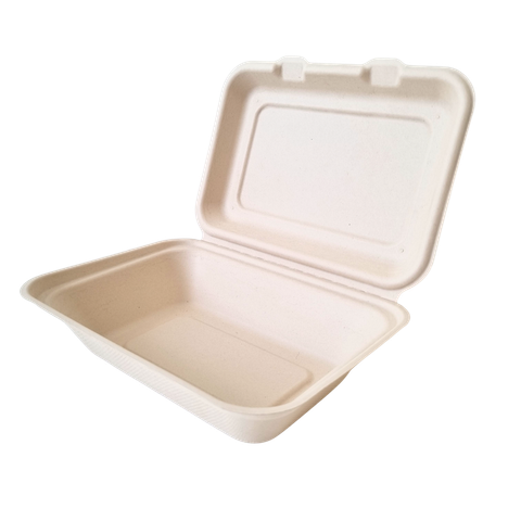  Hộp giấy bã mía FEST BIO BROWN TAKEAWAY BOX 600ml 