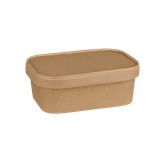  Hộp (tô) giấy kraft chữ nhật kèm nắp giấy 750ml 
