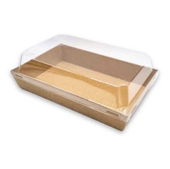  Bộ hộp giấy kraft 200x125 mm + nắp PET 