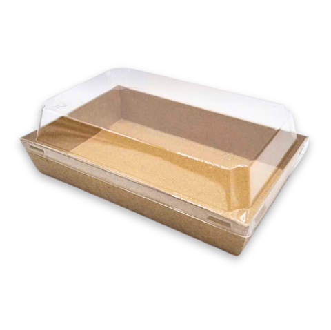  Bộ hộp giấy kraft 200x125 mm + nắp PET 