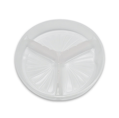  Khay nhựa tròn PP 150 3 ngăn (cho tô giấy kraft 1000ml) 