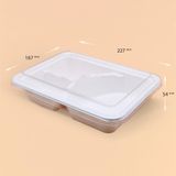  Hộp giấy FEST BIO 3 COMPTS TAKEAWAY BOX WITH LID 1000ml 