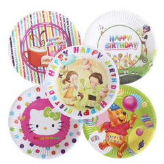  Dĩa giấy hoa văn Ø14 cm (ngẫu nhiên) 