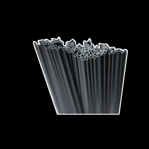  Ống khuấy cà phê trơn đen phi 0.5x15x500g (ống hút nóng dập đôi) 