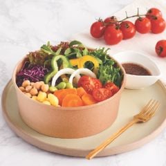  Bộ tô giấy kraft 750ml + nắp nhựa PET (không nóng) 