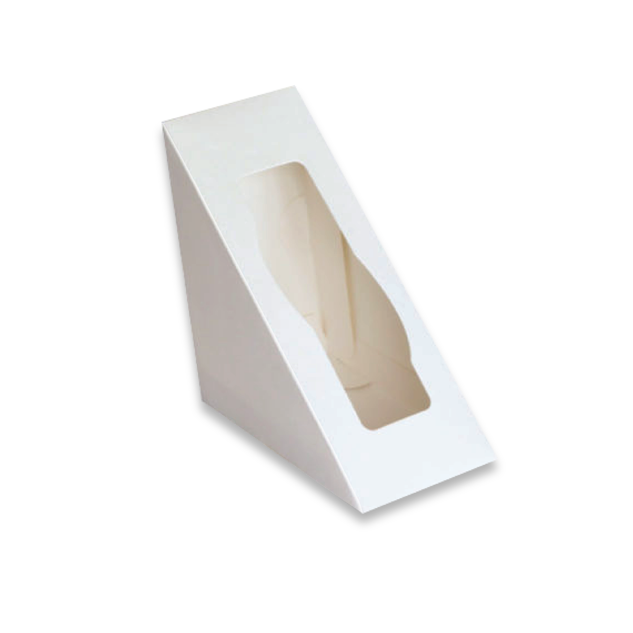  Hộp giấy Sandwich - Giấy Trắng - 300gsm - 1PE - 12x12x6cm 