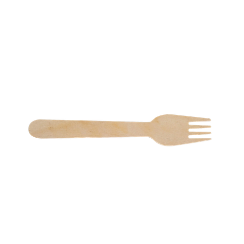  Dĩa (Nĩa) gỗ dùng một lần 16cm 