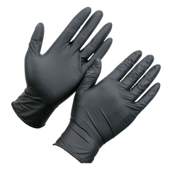  Găng tay Nitrile đen không bột size M 240mm 