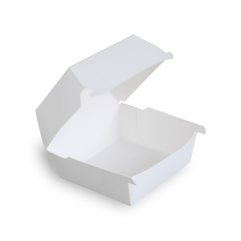 Hộp giấy Burger Premium trắng (12x12x7cm) 