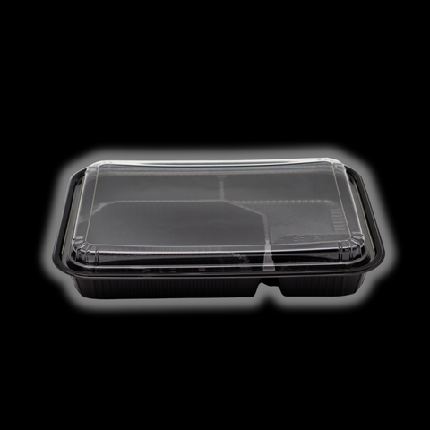  Khay HT25A PP Đen + Nắp Pet Trong 