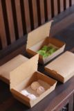  Hộp giấy Clamshell kraft paper box 700 ml 