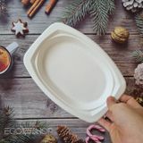  Dĩa giấy FEST BIO OVAL PLATE 6.5inches - 16x23cm 