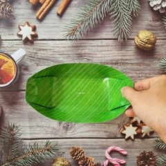  Khay giấy FEST CHOICE BOAT FOOD TRAY 8 inches (Banana leaf) 