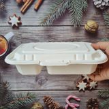  Hộp giấy FEST BIO 2 COMPTS TAKEAWAY BOX 950ml 