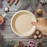  Dĩa giấy bã mía FEST BIO BROWN PLATE 7inches - Ø18cm 