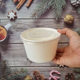  Bộ tô giấy trắng 1000ml - 32oz + nắp nhựa PP 140 