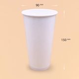  Ly giấy trắng 650ml - 22oz (Trà sữa) 